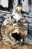 Myanmar - Mandalay, Shwenandaw Kyaung (the Golden Palace) a wonderful example of the Burmese unique teak architecture and wood-carving art. 